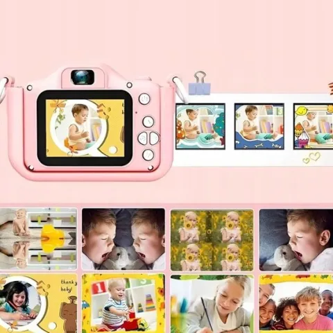 APARAT FOTOGRAFICZNY CYFROWY DLA DZIECI KAMERA ZABAWKA GRY + KARTA 32GB