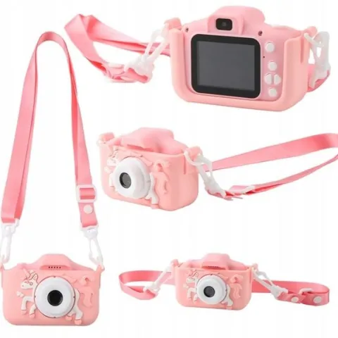 APARAT FOTOGRAFICZNY CYFROWY DLA DZIECI KAMERA ZABAWKA GRY + KARTA 32GB