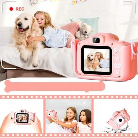 APARAT FOTOGRAFICZNY CYFROWY DLA DZIECI KAMERA ZABAWKA GRY + KARTA 32GB