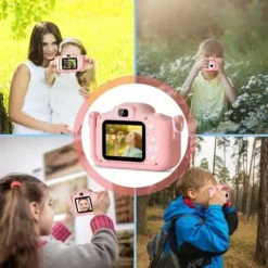 APARAT FOTOGRAFICZNY CYFROWY DLA DZIECI KAMERA ZABAWKA GRY + KARTA 32GB