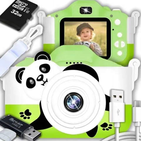 APARAT FOTOGRAFICZNY CYFROWY DLA DZIECI 40Mpx KAMERA ZABAWKA GRY+KARTA 32GB