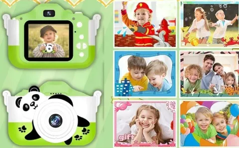APARAT FOTOGRAFICZNY CYFROWY DLA DZIECI 40Mpx KAMERA ZABAWKA GRY+KARTA 32GB