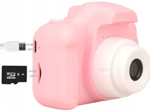 APARAT FOTOGRAFICZNY CYFROWY DLA DZIECI 40Mpx KAMERA ZABAWKA GRY+KARTA 32GB