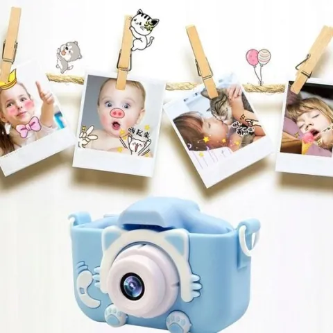 APARAT FOTOGRAFICZNY CYFROWY DLA DZIECI KAMERA ZABAWKA GRY + KARTA 32GB