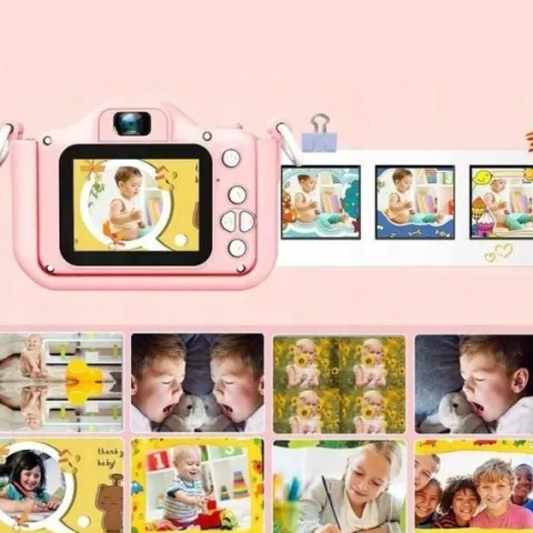 APARAT FOTOGRAFICZNY CYFROWY DLA DZIECI KAMERA ZABAWKA GRY + KARTA 32GB