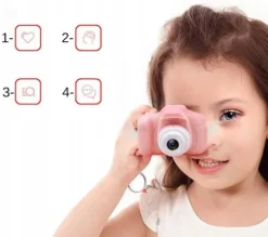 APARAT FOTOGRAFICZNY CYFROWY DLA DZIECI KAMERA ZABAWKA GRY + KARTA 32GB