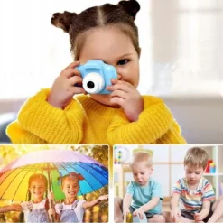 APARAT FOTOGRAFICZNY CYFROWY DLA DZIECI KAMERA ZABAWKA GRY + KARTA 32GB