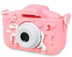 APARAT FOTOGRAFICZNY DZIECIĘCY JENOROŻEC RÓŻOWY KAMERA VIDEO MEGA PREMIUM
