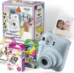 Aparat Fujifilm Instax Mini 12 niebiesk + 30 zdjęć