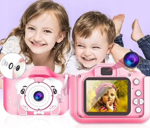 APARAT KAMERA DLA DZIECI Z GRAMI ZABAWKA PREZENT