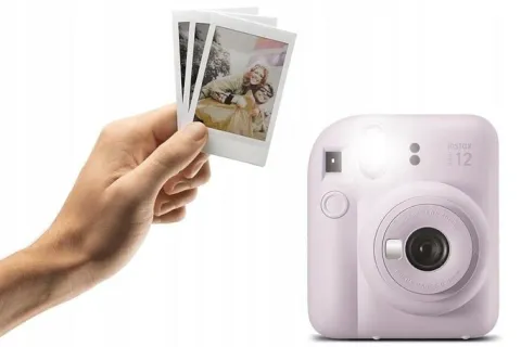 Aparat natychmiastowy Fujifilm Instax Mini 12 liliowy + wkłady 20 zdjęć