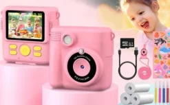 APARAT POLAROID NATYCHMIASTOWY DLA DZIECI FILMÓW ZDJĘĆ DRUK TERMICZNY 32GB