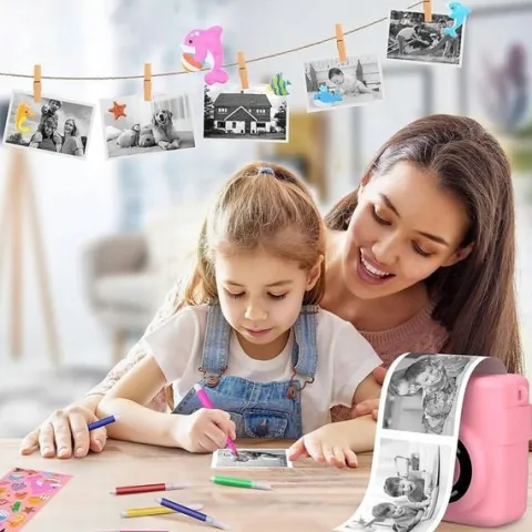 APARAT POLAROID NATYCHMIASTOWY DLA DZIECI FILMÓW ZDJĘĆ DRUK TERMICZNY 32GB