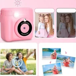 APARAT POLAROID NATYCHMIASTOWY DLA DZIECI FILMÓW ZDJĘĆ DRUK TERMICZNY 32GB