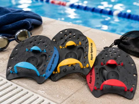 Aqua-Sport Wiosełka treningowe pływackie wody pływania basen rozmiar S