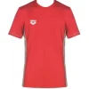 ARENA KOSZULKA T-SHIRT TECHNICZNY UNISEX TL TECH S/S TEE RED ROZ. XS