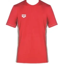 ARENA KOSZULKA T-SHIRT TECHNICZNY UNISEX TL TECH S/S TEE RED ROZ. XS