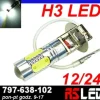 żarówka LED H3 5 COB dzienne DRL 12v 24v biała zimna