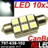 żarówka LED 6 LED Power SMD 10x36 mm 36mm biała zimna 12v canbus