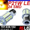 żarówka LED P21W 24 Premium LED SMD 12v 24v ba15s pomarańczowa JAKOŚĆ