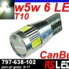 żarówka LED T10 w5w CanBus soczewka can bus 12v biała zimna
