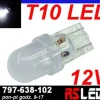 żarówka LED T10 w5w w3w R10 dyfuzyjna matowa biała zimna 12v