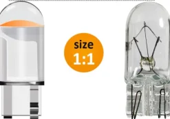 ŻARÓWKA LED W5W KRYSTALICZNA LEDOWA T10 SPHERE COB 360' WHITE 2szt kpl