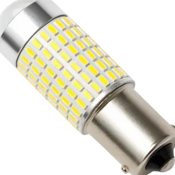 ŻARÓWKA P21W 144 SMD SOCZEWKA BA15S SYMETRYCZNA