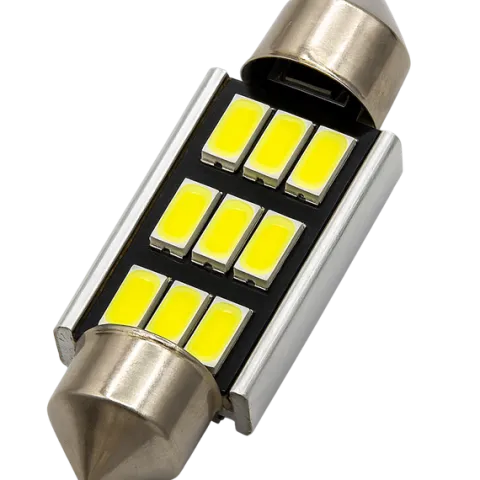ŻARÓWKA RURKOWA 9 LED + RADIATOR