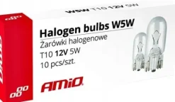 Żarówki halogenowe W5W T10 5W W2.1x9.5d 12V 10szt. (E8)