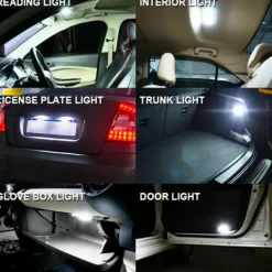 Żarówki H7 HQ Automotive +150% Więcej Światła Hyper White + W5W LED Clear