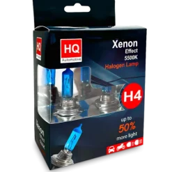 Żarówki HQ Automotive H4 Mocne Efekt LED +50% Światła Xenon OEM P43t