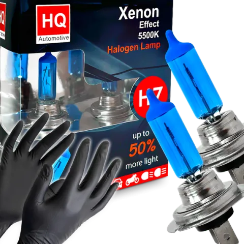 Żarówki HQ Automotive H7 Mocne Efekt LED +50% Światła Xenon OEM PX26d
