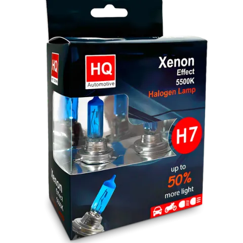Żarówki HQ Automotive H7 Mocne Efekt LED +50% Światła Xenon OEM PX26d