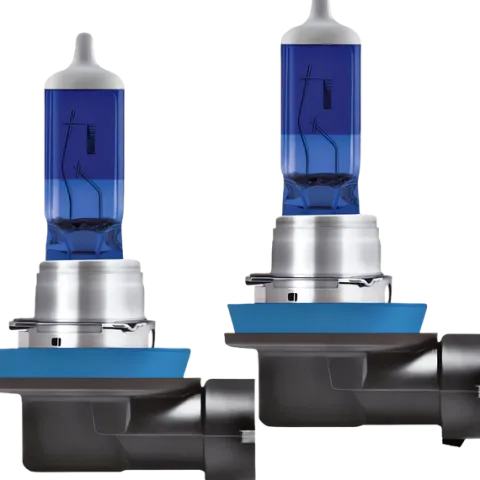Żarówki Osram H11 Cool Blue Boost 5500K Białe + W5W Clear LED + Rękawiczki