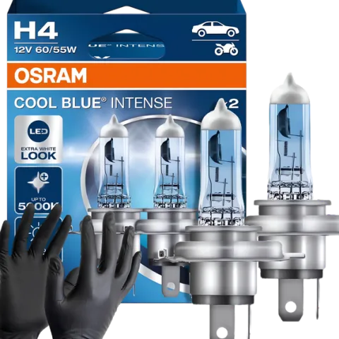 Żarówki Osram H4 Cool Blue Intense Next Generation 5000K Białe Xenon Look