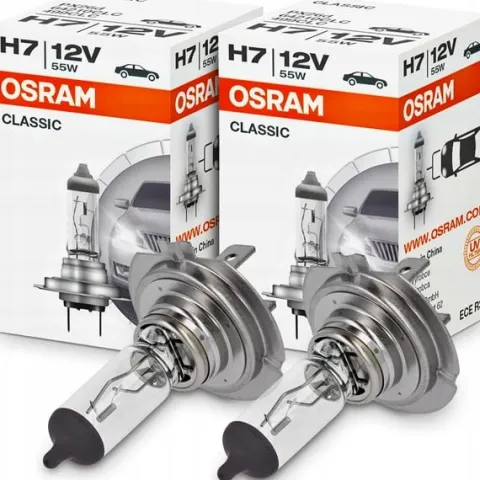 ŻARÓWKI OSRAM H7 X 2 SZT CLASSIC ŻARÓWKA SAMOCHODOWA 12V 55W PX26d HOMOLOGA