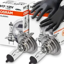 ŻARÓWKI OSRAM H7 X 2 SZT CLASSIC ŻARÓWKA SAMOCHODOWA 12V 55W RĘKAWICZKI