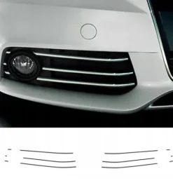 Audi A4 B8 - Listwy CHROM GRILL Zderzak Atrapa