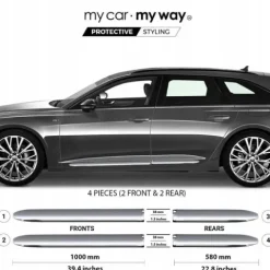 Audi A6 C8 Avant Kombi Listwy CHROM Drzwi Ochronne