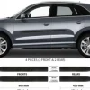 Audi Q3 2015-2018 - Listwy CZARNE Boczne Drzwi
