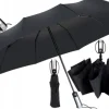 Automatyczna Parasolka Czarna Parasol Mocny Włókno