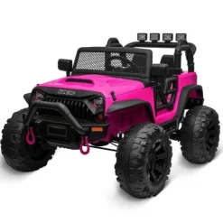 Auto na akumulator Jeep JC666 Różowy Lakierowany
