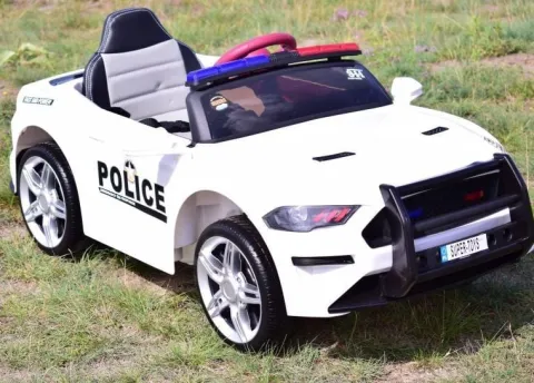 AUTO POLICJA, DŹWIĘKI, MIĘKKIE KOŁA EVA, MIĘKKIE SIEDZENIE/BBH0007