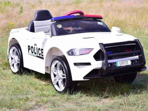 AUTO POLICJA, DŹWIĘKI, MIĘKKIE KOŁA EVA, MIĘKKIE SIEDZENIE/BBH0007