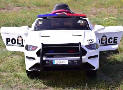 AUTO POLICJA, DŹWIĘKI, MIĘKKIE KOŁA EVA, MIĘKKIE SIEDZENIE/BBH0007