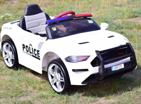 AUTO POLICJA, DŹWIĘKI, MIĘKKIE KOŁA EVA, MIĘKKIE SIEDZENIE/BBH0007