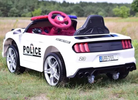 AUTO POLICJA, DŹWIĘKI, MIĘKKIE KOŁA EVA, MIĘKKIE SIEDZENIE/BBH0007