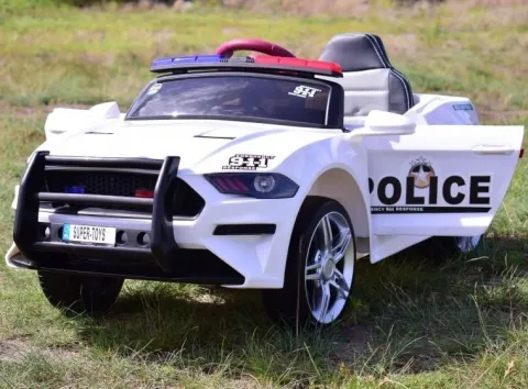 AUTO POLICJA, DŹWIĘKI, MIĘKKIE KOŁA EVA, MIĘKKIE SIEDZENIE/BBH0007