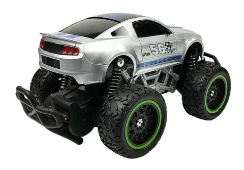 Auto Zdalnie Sterowane R/C Wysokie Koła Srebrne